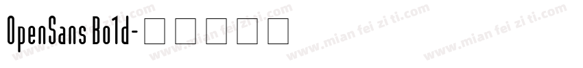 0penSans Bo1d字体转换